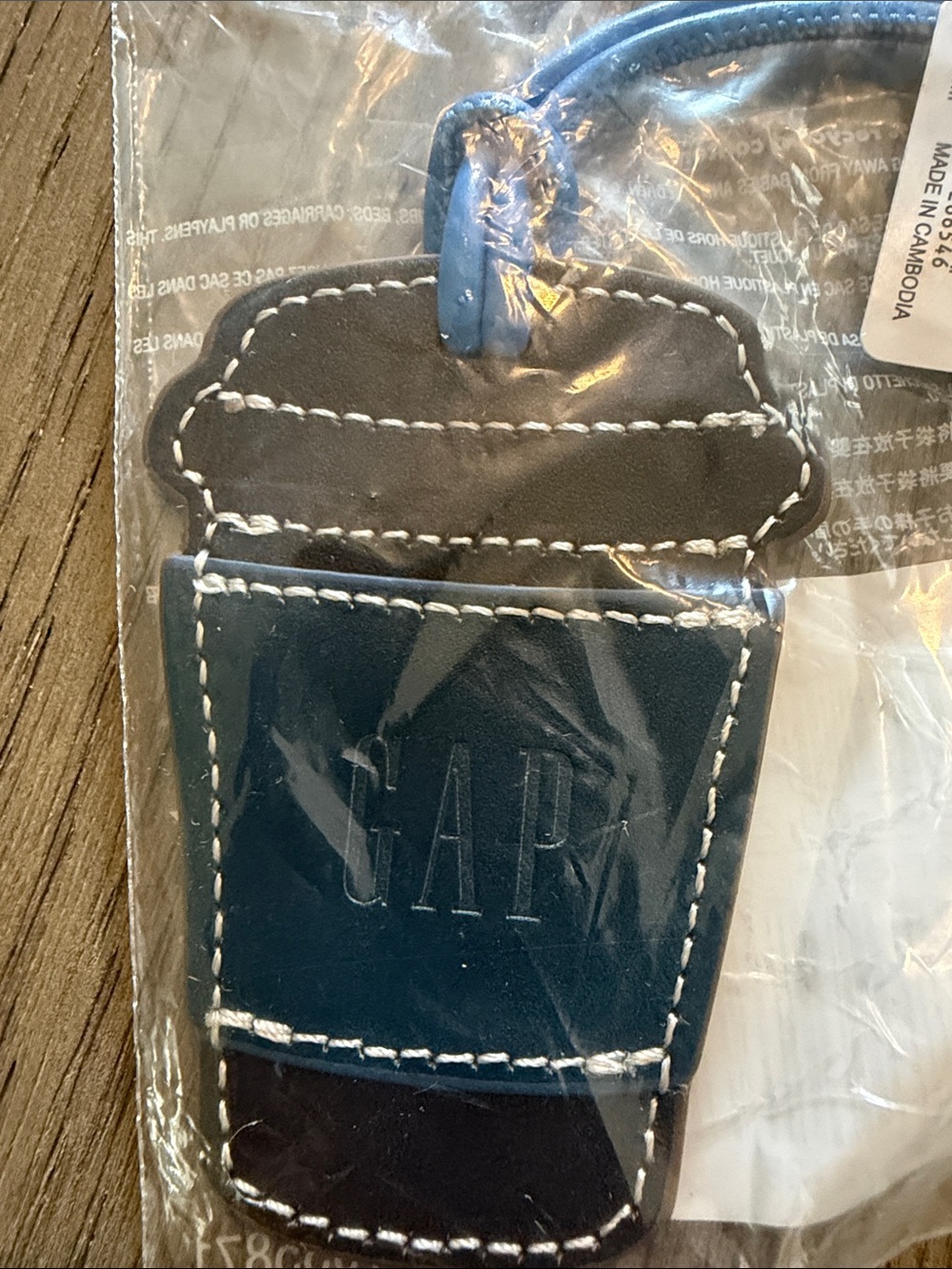 GAP leather NYC exclusive coffee bag charm